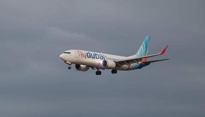 A plane, carrying passengers who were on the FlyDubai aircraft bound for Israel from the United Arab Emirates, which was diverted to Saudi Arabia following an emergency signal, arrives at the Ben Gurion International Airport, in Lod, near Tel Aviv, Israel, September 30, 2026. — Reuters