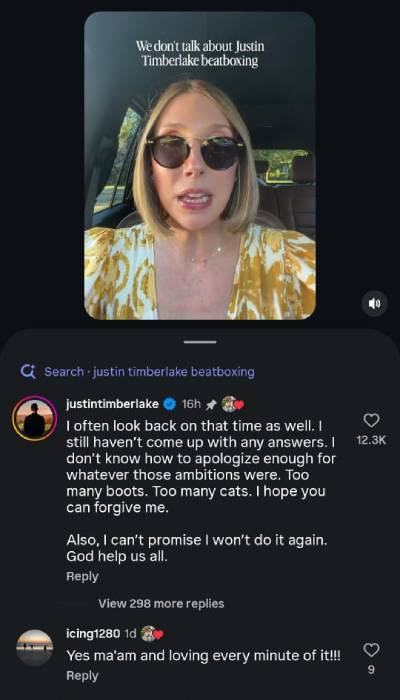 Justin Timberlake mocks his beatboxing era that inspired Britney Spears meme