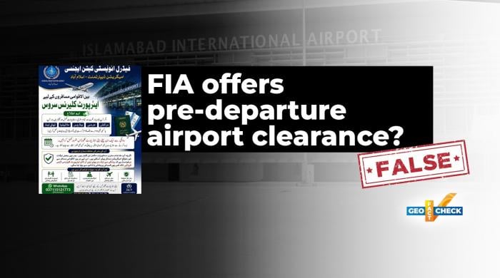 Fact-check: Fake FIA account offers bogus pre-departure airport clearance