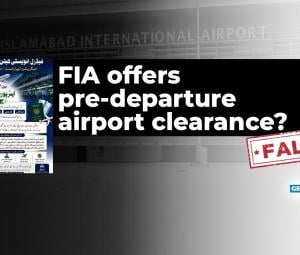 Fact-check: Fake FIA account offers bogus pre-departure airport clearance