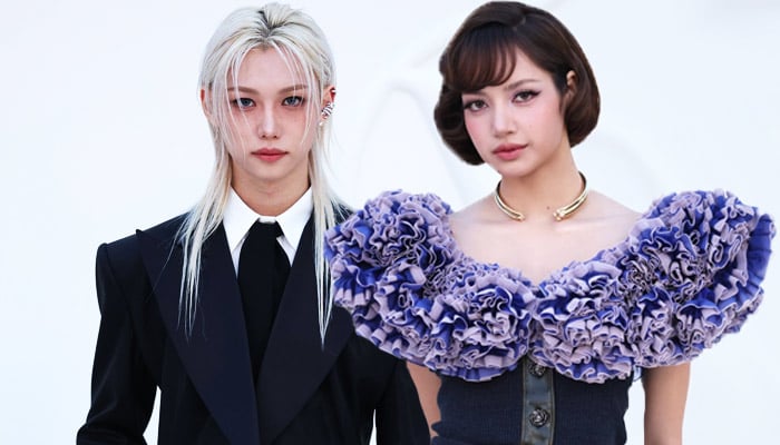 BLACKPINK LISA, Stray Kids Felix get close at Paris Fashion Week