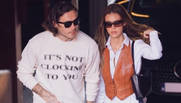 Brooklyn and Nicola showed their romantic side as they shared a passionate kiss by Eiffel Tower in a picture shared on Instagram