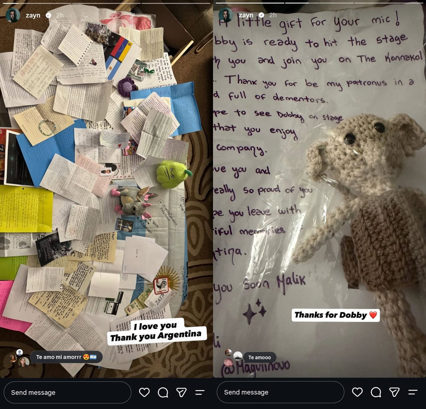 Zayn Malik gets adorable Harry Potter-themed gift from fan
