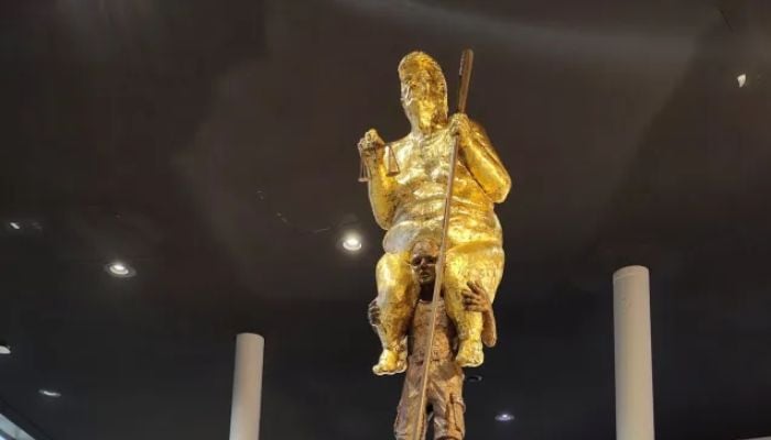 Orange Plague explained: Why golden naked Trump statue is installed inside EU Parliament