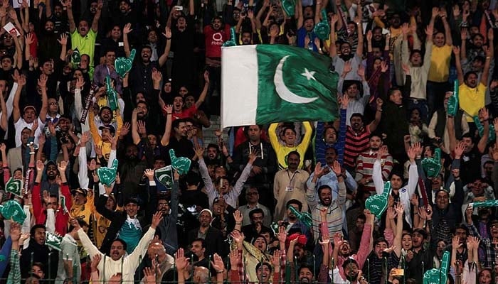 Pakistan Super League fans at the Gaddafi Cricket Stadium in Lahore. — Reuters