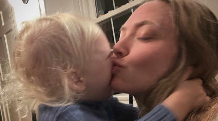 Amanda Seyfried gets a fright from daughter Nina in playful 'Scream' video