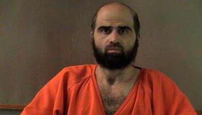 Nidal Hasan, charged with killing 13 people and wounding 31 in a November 2009 shooting spree at Fort Hood. — Reuters