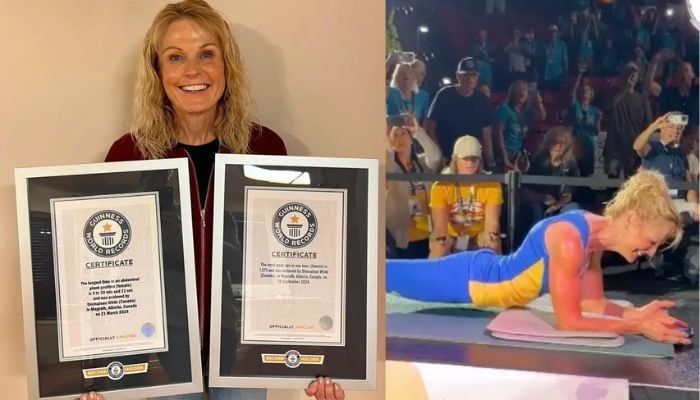 61-year-old grandmother holds a plank for five hours in new World Record