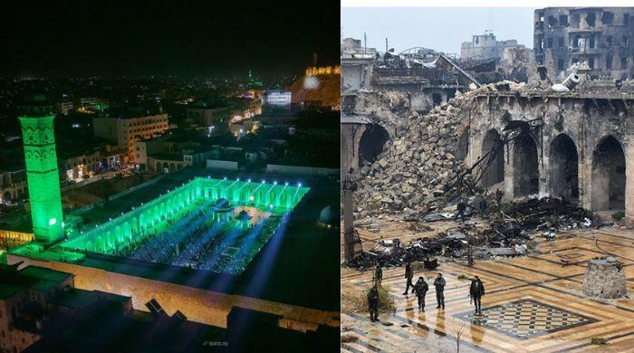 Aleppo's Great Umayyad Mosque reopens after war damage restoration
