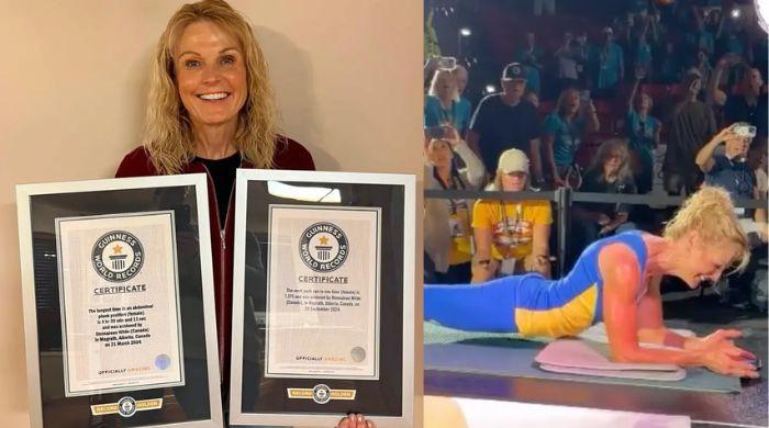 61-year-old grandmother holds a plank for five hours in new World Record