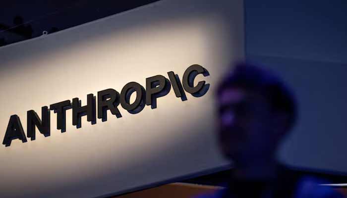 An Anthropic logo is displayed at Moscone Center during the Dreamforce 2026 technology summit in San Francisco, California, US, September 17, 2026. — Reuters