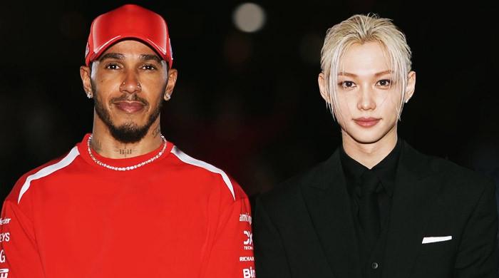 Lewis Hamilton sends Stray Kids fans wild as he shares stage with Felix 