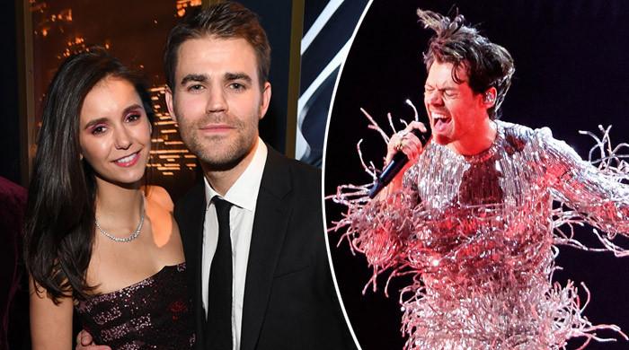 Nina Dobrev, Paul Wesley caught sharing laugh at Harry Styles' concert 