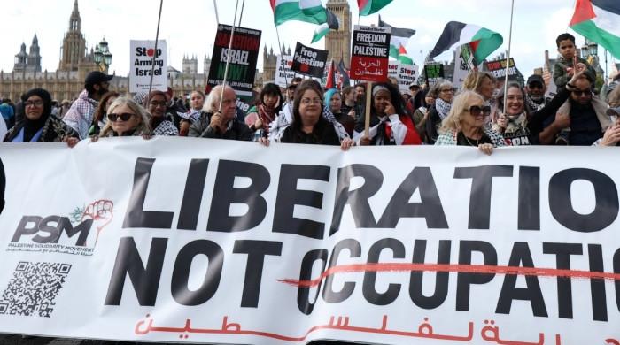 Thousands rally in London, demand end to Israeli attacks on Gaza