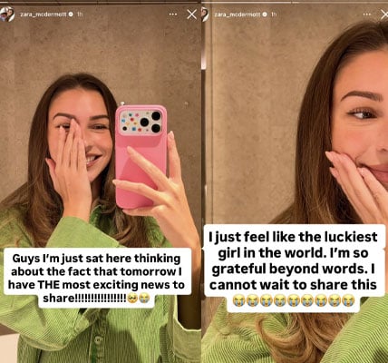 Louis Tomlinsons girlfriend Zara McDermott teases exciting news: ‘Engaged