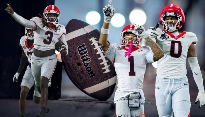 Georgia holds No. 1 spot as Texas falls to No. 7 after Oklahoma loss in AP Top 25 poll