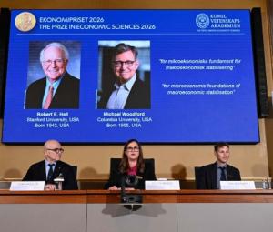 Americans Hall and Woodford win 2026 Nobel economics prize