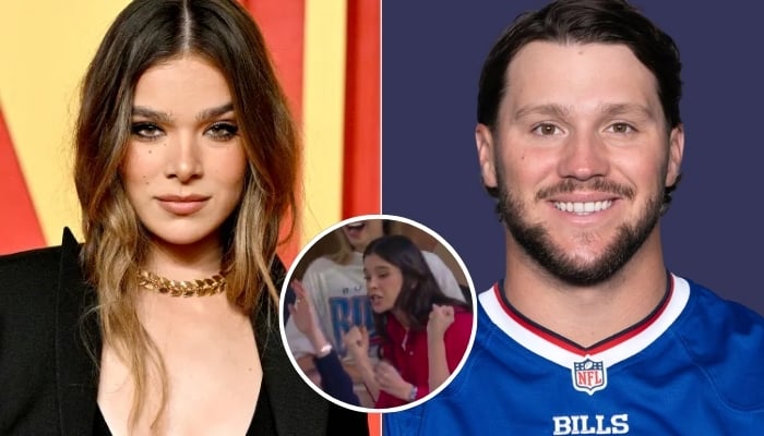 Hailee Steinfelds viral cheer steals spotlight after Josh Allen clutch play