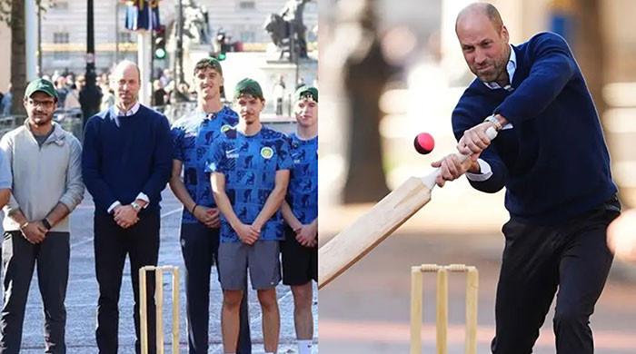 Prince William bowls over cricket legends in an unexpected outfit