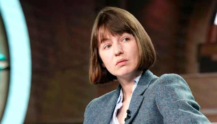 Sally Rooney speaks onstage during the Hulu Panel in Pasadena, California, on January 17, 2020. — AFP