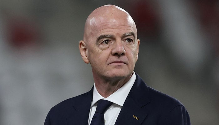 FIFA President Gianni Infantino during the trophy ceremony after Spain win the Under-20 Womens World Cup on September 27, 2026. — Reuters