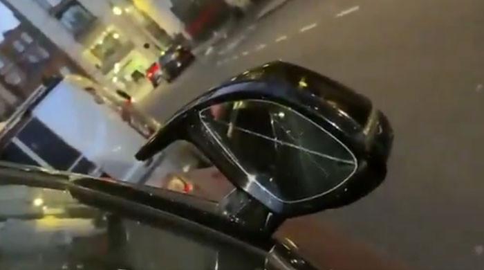 Nawaz Sharif's cars vandalised in London as masked men caught on CCTV removing windows