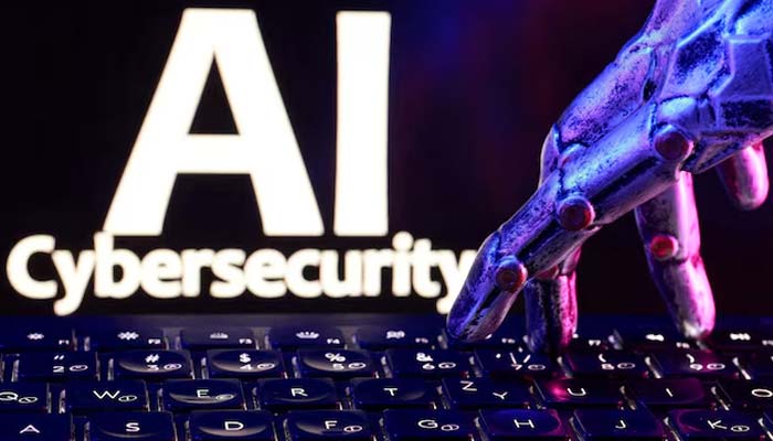 The words AI Cybersecurity, a keyboard and a robotic hand in this illustration taken September 23, 2026. — Reuters