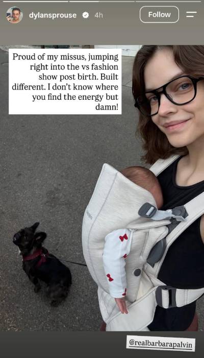 Dylan Sprouse reacts to Barabara Palvin walking VS show 6 weeks post-partum
