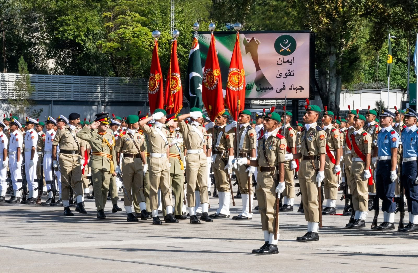 154th Pakistan Military Academy Long Course, 39th Technical Graduate Course, 73nd Integrated Course and 28th Lady Cadet Course passing out parade held at PMA Kakul. — ISPR