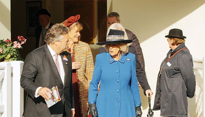 Queen Camilla enjoys royal reunion with Zara Tindall at Ascot race day