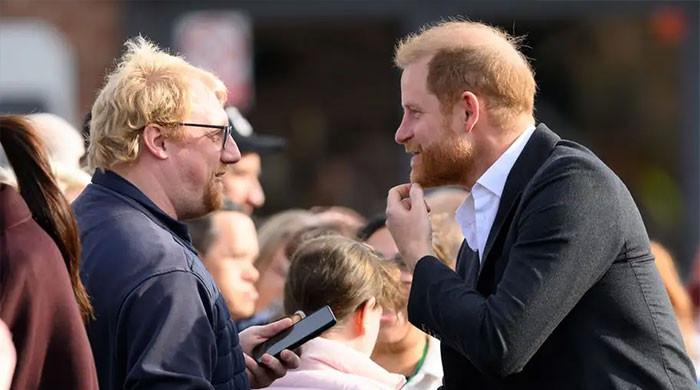 Prince Harry finds his ginger double in unexpected moment during walkabout