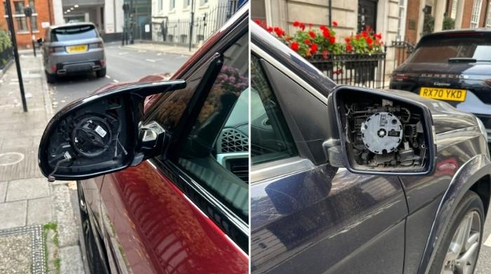 Masked delivery men target Nawaz Sharif's BMW, Mercedes outside London flats