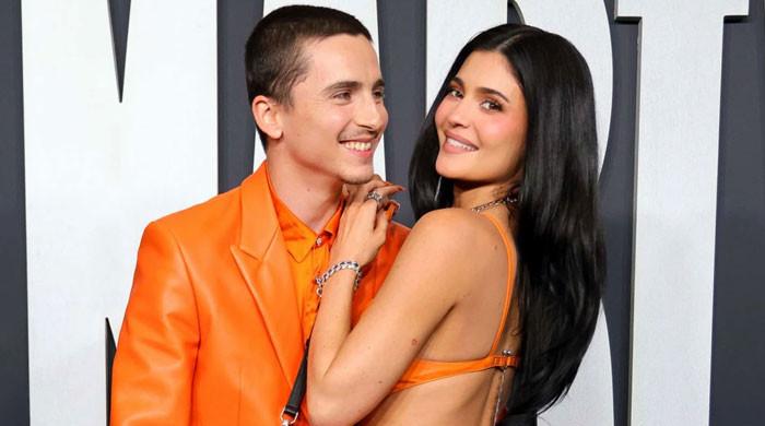 Timothée Chalamet's reaction to Kylie Jenner's runway debut goes viral