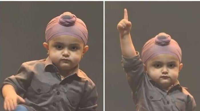 Sidhu Moosewala's toddler brother's gun gestures at concert land parents in controversy