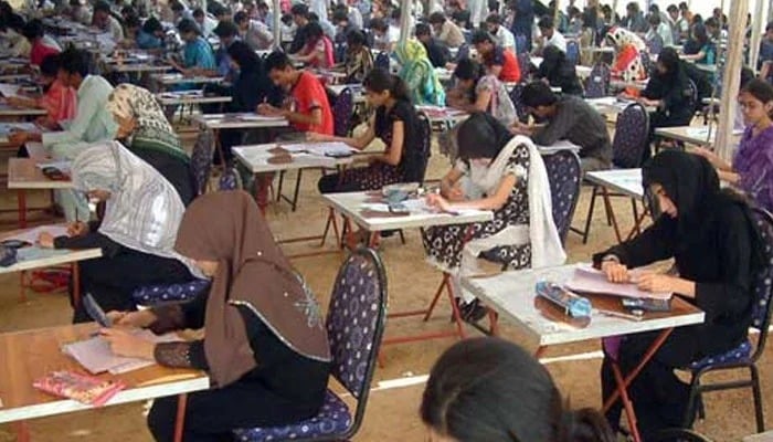 This representational image shows candidates appear in an examination. — APP/File