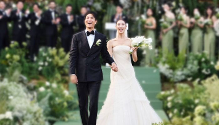 Golden hitmaker EJAE reveals all bridal looks in official wedding photos