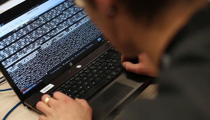 Close-up of a computer screen showing computer code. — AFP/File
