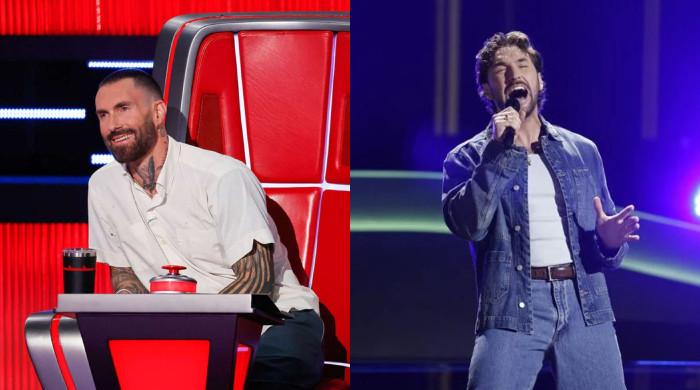 Adam Levine steals Brandon Diaz from Queen Latifah on 'The Voice'