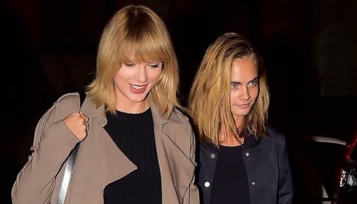 Cara Delevingne shares rare bts of Taylor Swifts Patient Zero