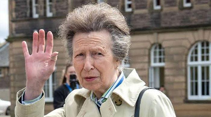 Princess Anne suited and booted for stylish arrival aboard historic Thames ship