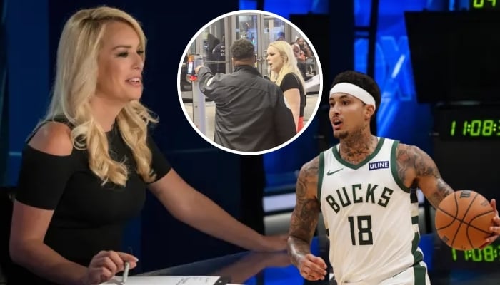 Britt McHenry caught in viral video tossing drink at unruly fan during NBA game