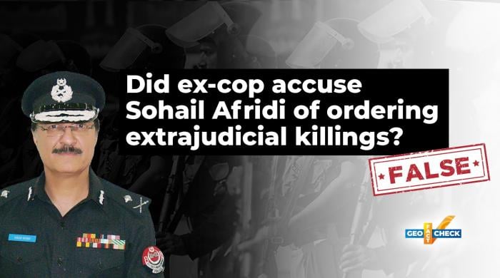 Fact-check: Ex-cop's remarks falsely linked to Sohail Afridi