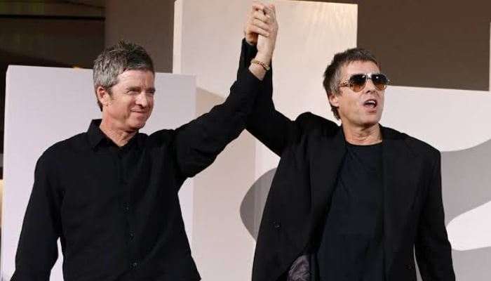 Gallagher and brother Liam are performing together for the first time since the band split in 2009