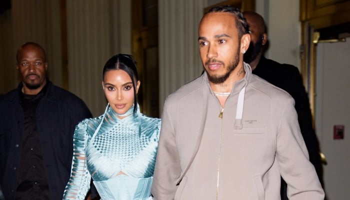 Lewis Hamilton tries hard to win over Kim Kardashians kids