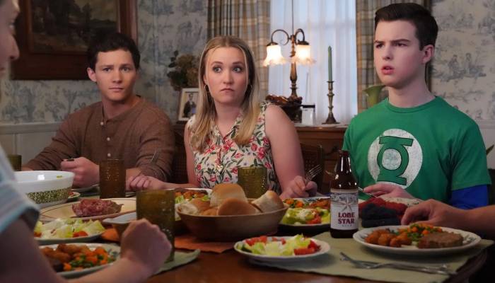 Osment was 30 and Jordan was 18 when their characters love story began on the Big Bang Theory prequel
