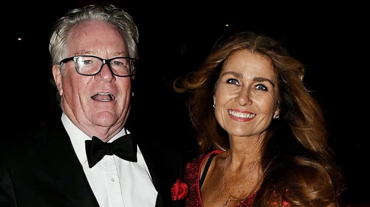 As for their looks, Maria, 60, looked stunning in a red sequin gown, while Jim,72, was dressed to the nines for the occasion