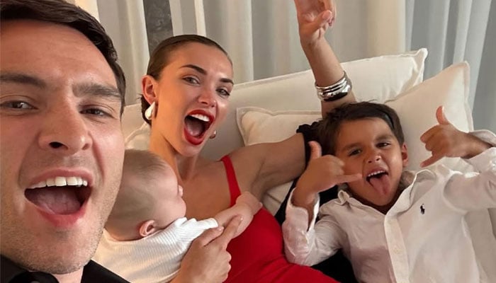 Ed Westwicks wife Amy Jackson surprise son Andreas with carnival-style party