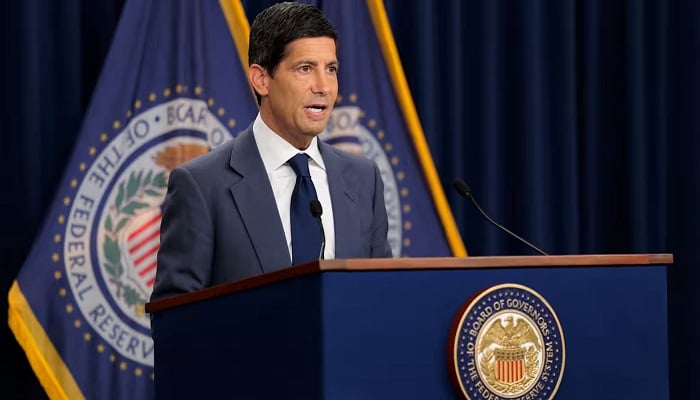 US Federal Reserve Chairman Kevin Warsh holds a press conference in Washington on October 28, 2026 following a two-day meeting of the Federal Open Market Committee. —Reuters