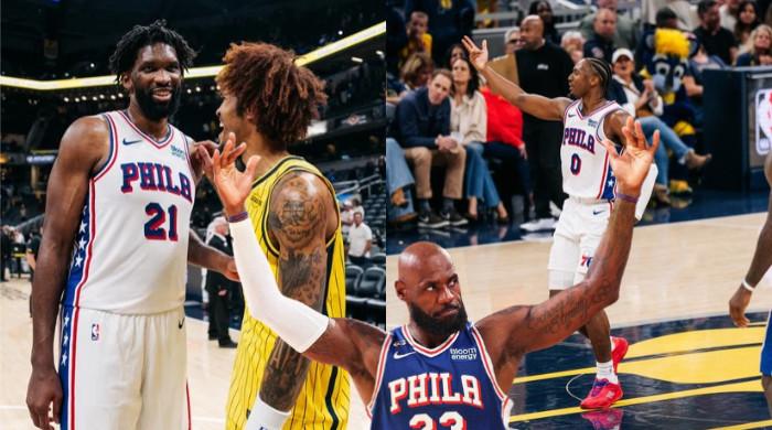  LeBron James directs, Joel Embiid shines as Sixers rally again to beat Pacers
